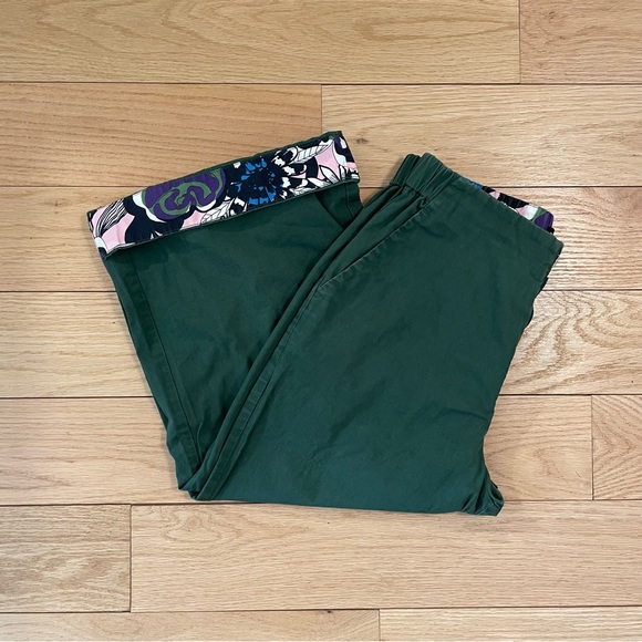 Marimekko x Uniqlo wide leg pants w/ patterned cuffs - Picture 8 of 8